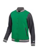 Nike Women's Letterman Jacket Team Kelly Green